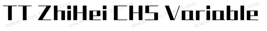 TT ZhiHei CHS Variable  Regular字体转换